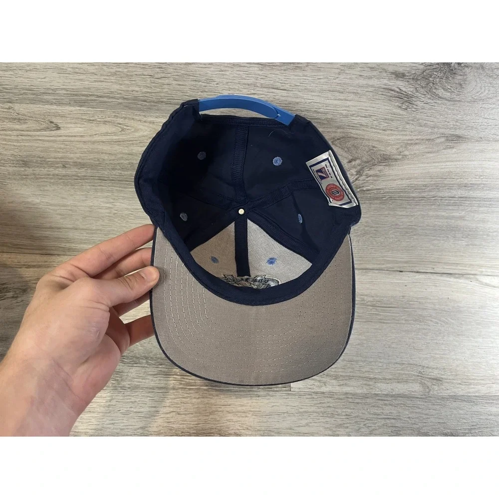 Vtg Logo 7 North Carolina UNC Tar Heels Snapback Hat‎ Cap Adult OSFM Embroidered